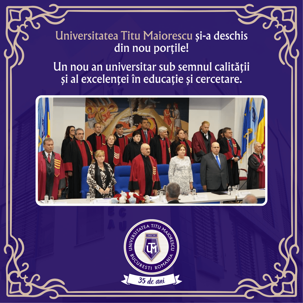 Universitatea Titu Maiorescu și-a deschis din nou porțile! Festivitatea de Deschidere a Noului An Universitar!