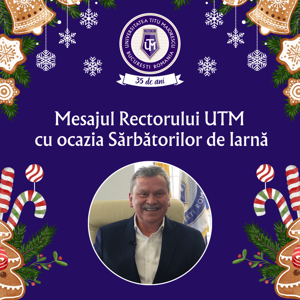 Mesajul Rectorului UTM cu ocazia sărbătorilor de iarna!