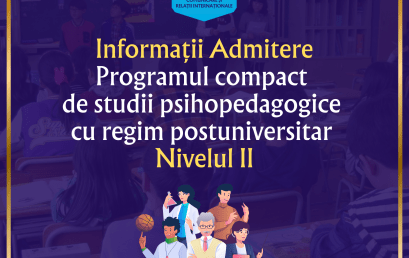 Admitere sesiunea februarie la Programul de Pregătire Psihopedagogică